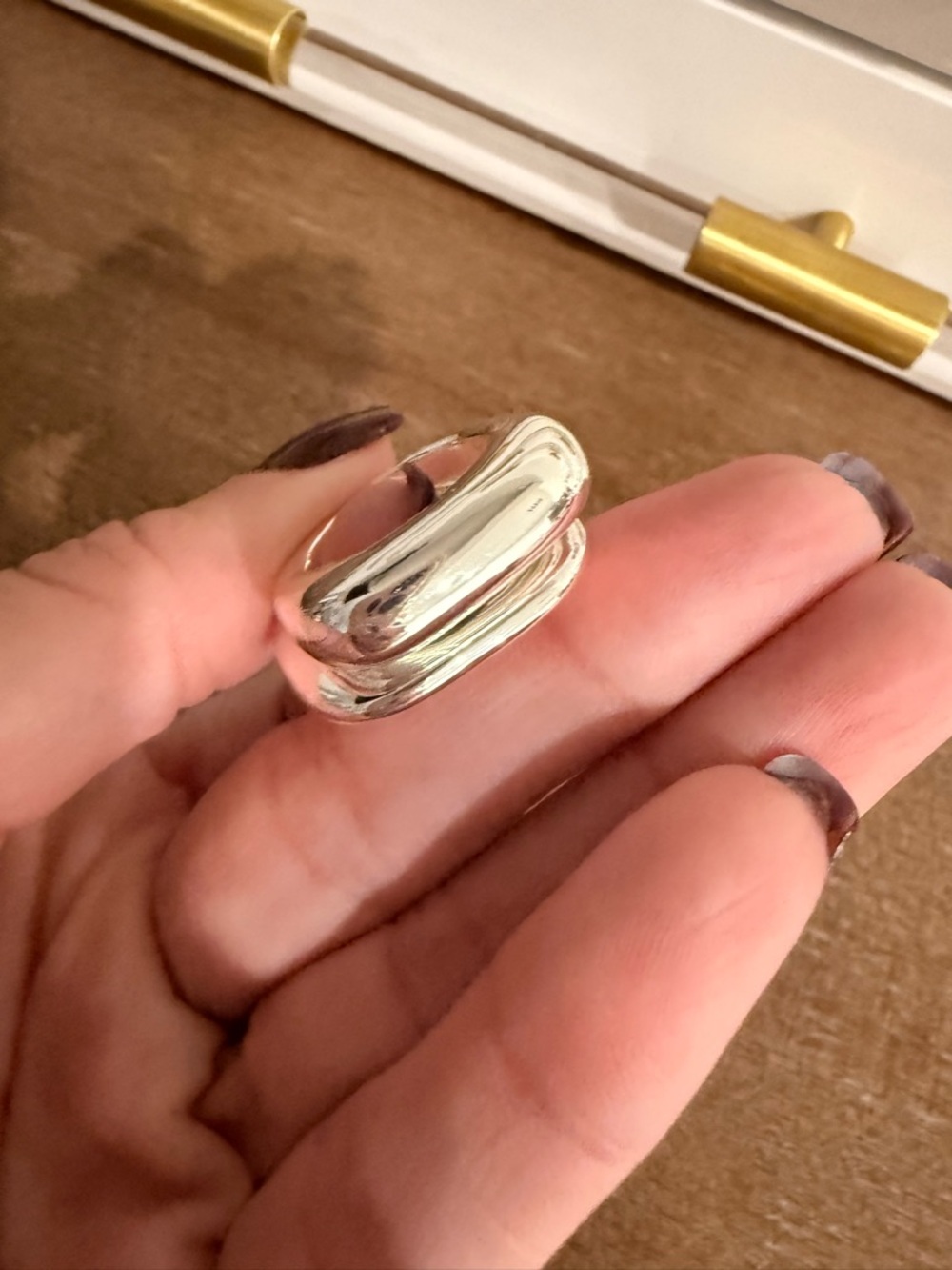 Gorjana Shiny Silver Double Band Ring